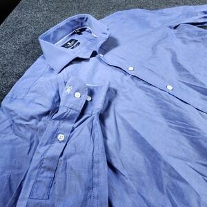 Psycho Bunny Dress Shirt Men's Size 15 32/33 Long Sleeve Button Up Oxford Preppy